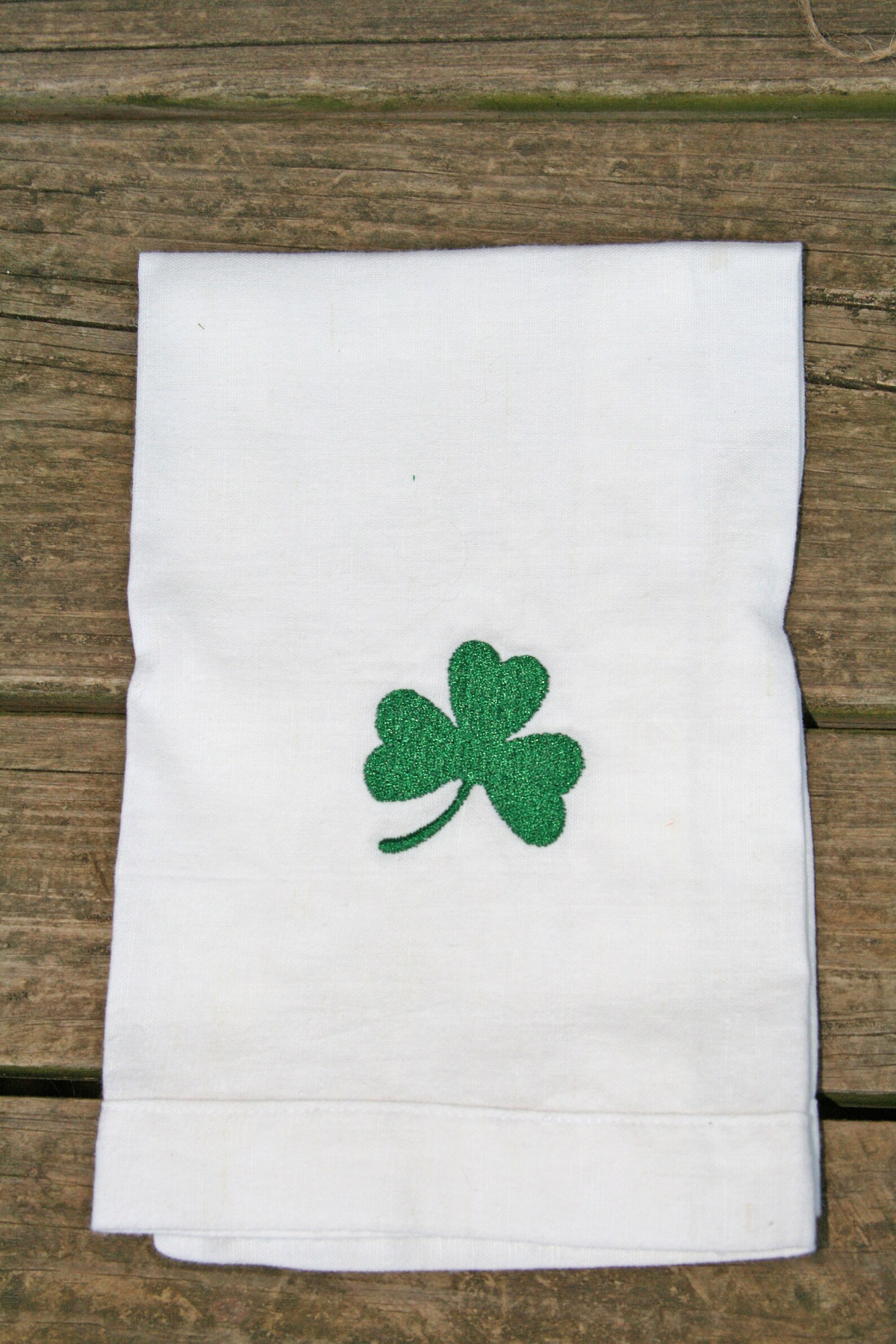 Linen tea towels with Irish Embroidery Etsy