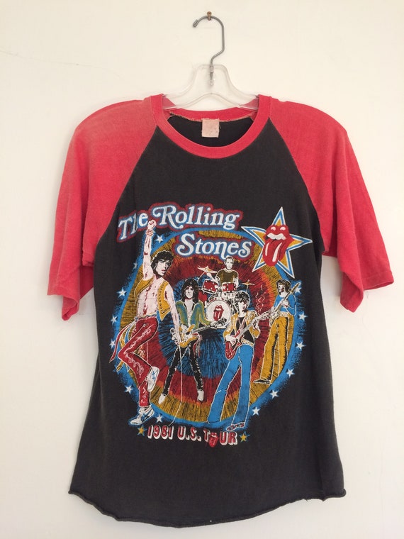 Vintage Rolling Stones Tshirt // 80s Rolling Stone