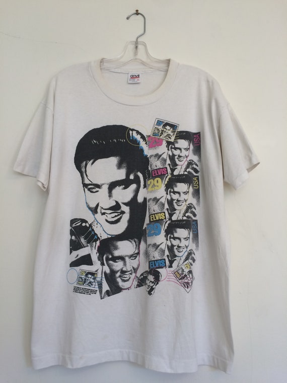 Vintage Elvis Presley Tshirt // 1992 Elvis Stamp /