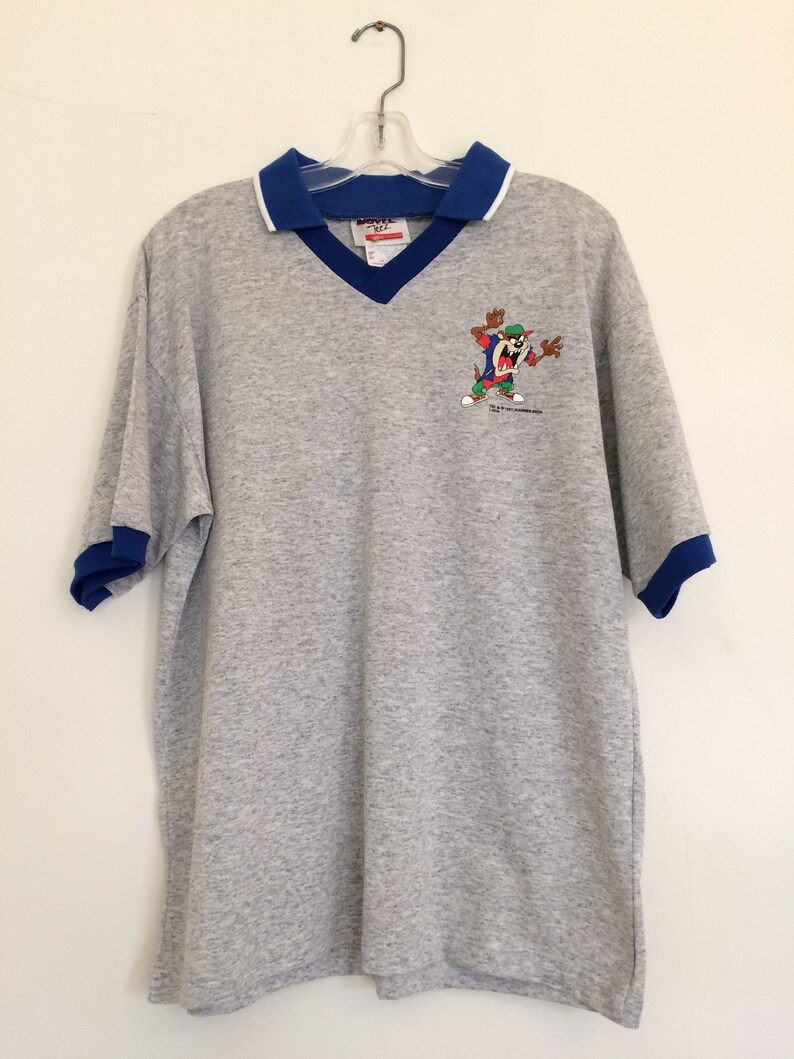 Vintage Tasmanian Devil Shirt // 90s Tasmanian Devil Polo | Etsy