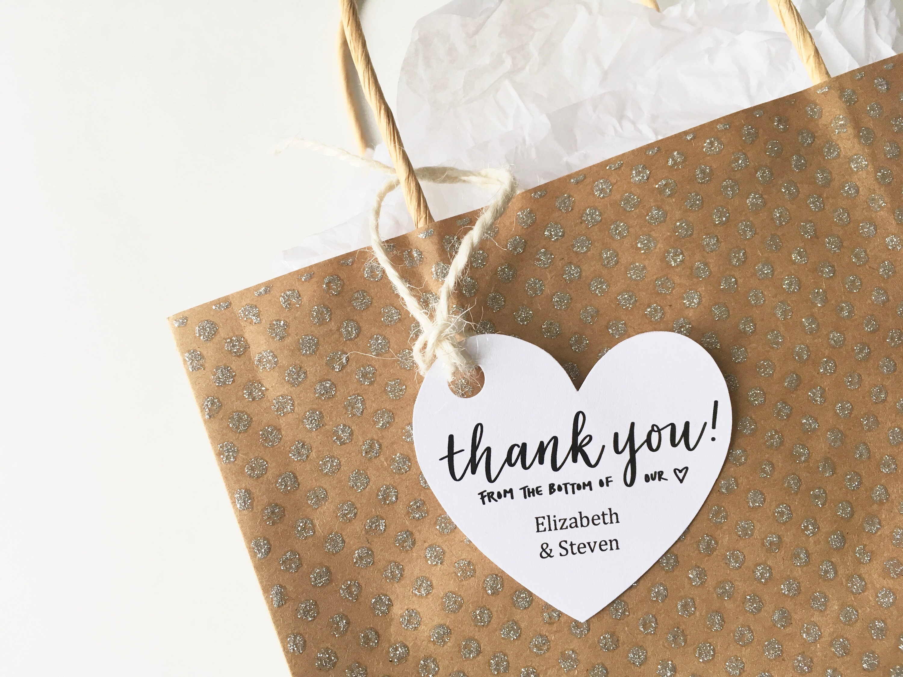 DIY Heartshaped thank You From the Bottom of Our Etsy Australia