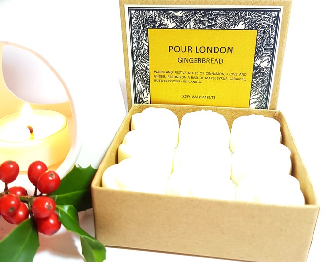 Gingerbread Scented Soy Wax Melts x 9