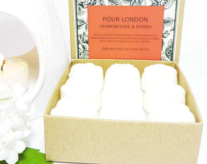 Frankincense & Myrrh Scented Soy Wax Melts x 9