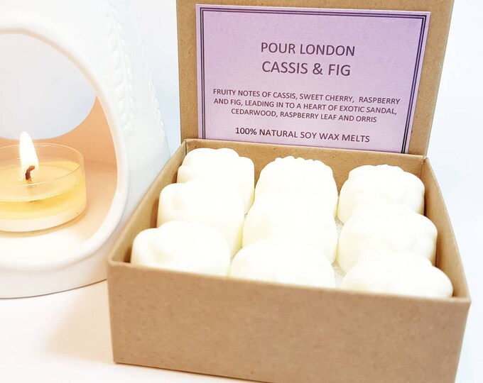 Cassis and Fig Scented Soy Wax Melts x 9