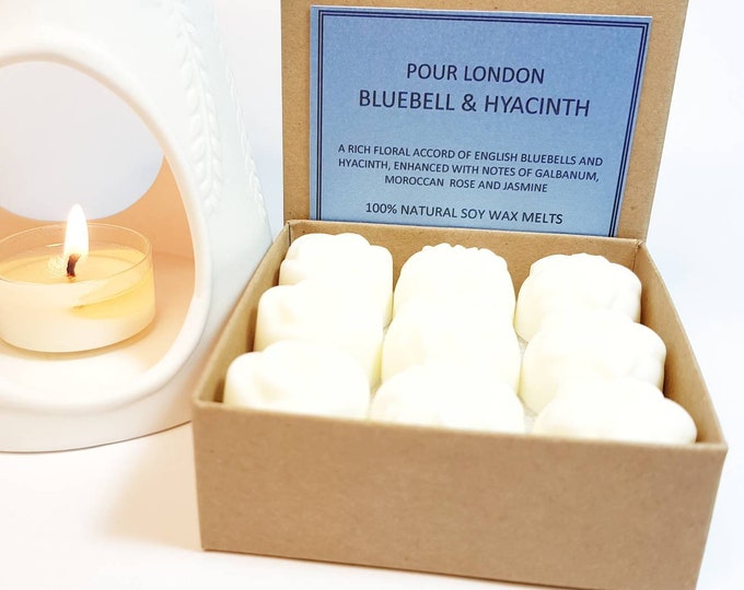 Bluebell & Hyacinth Scented Soy Wax Melts x 9