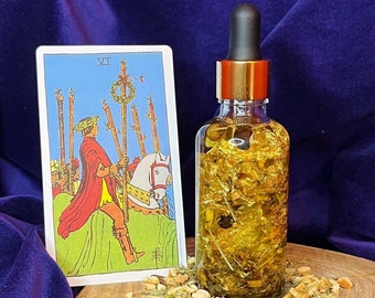 CORONA DEL ÉXITO / Aceite de conjuro de buena suerte / Aceite de manifestación / Aceite de hechizo y ritual hoodoo