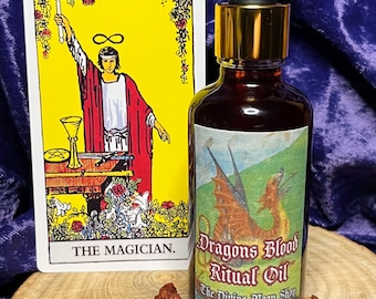 DRAGONS BLOOD OIL | Anointing Oil | Protection Spell Oil | Cleansing Spell | Ritual & Hoodoo Conjure Oil