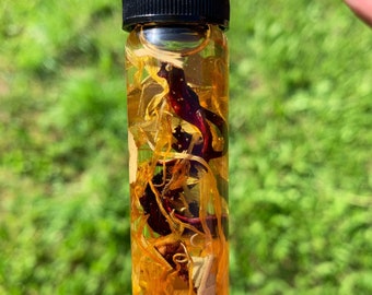 FIRE ELEMENTAL OIL - Magickal Anointing Ritual and Spell Oil | Communication Spell | Energy and Self-Confidence Booster