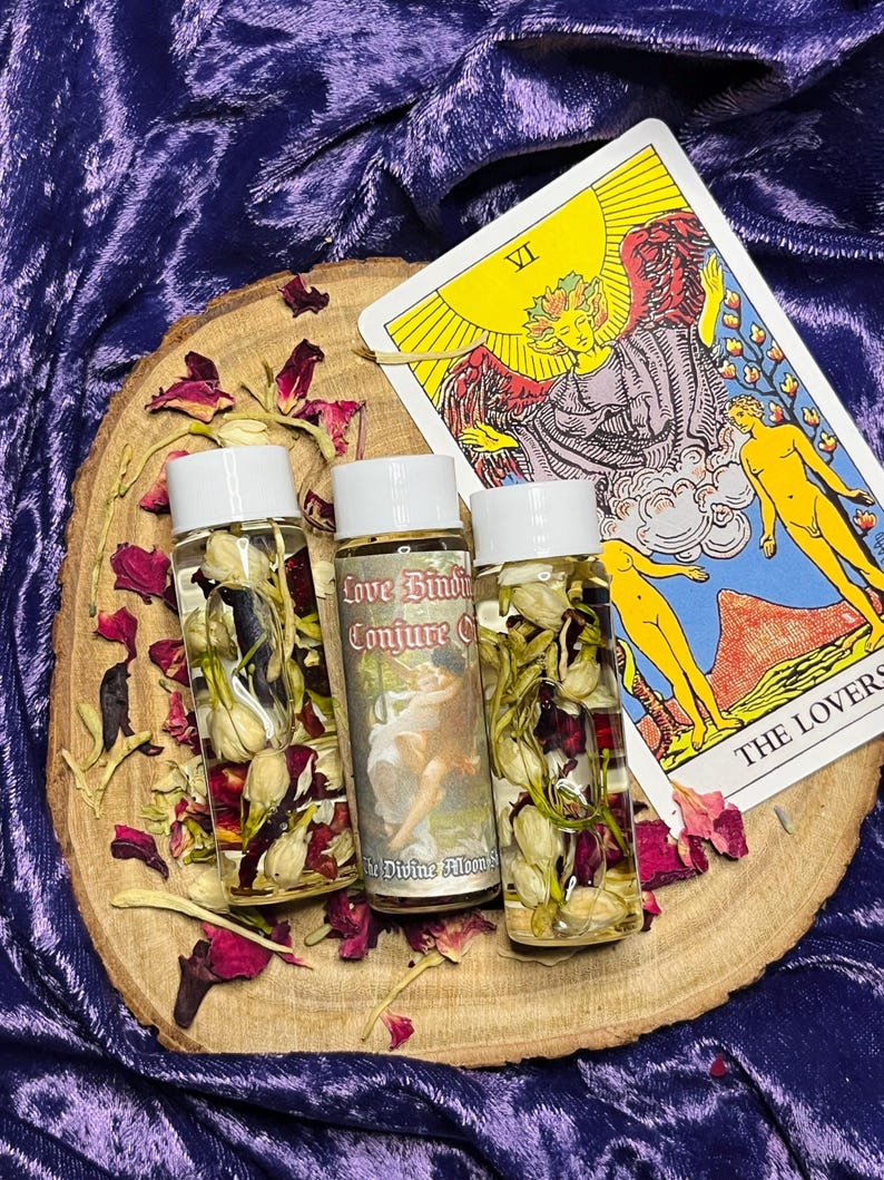 LOVE BINDING OIL | Love Attraction Oil | Binding Spell | Love Spell Oil | Binding Oil | Hoodoo Conjure and Ritual Oil image 3