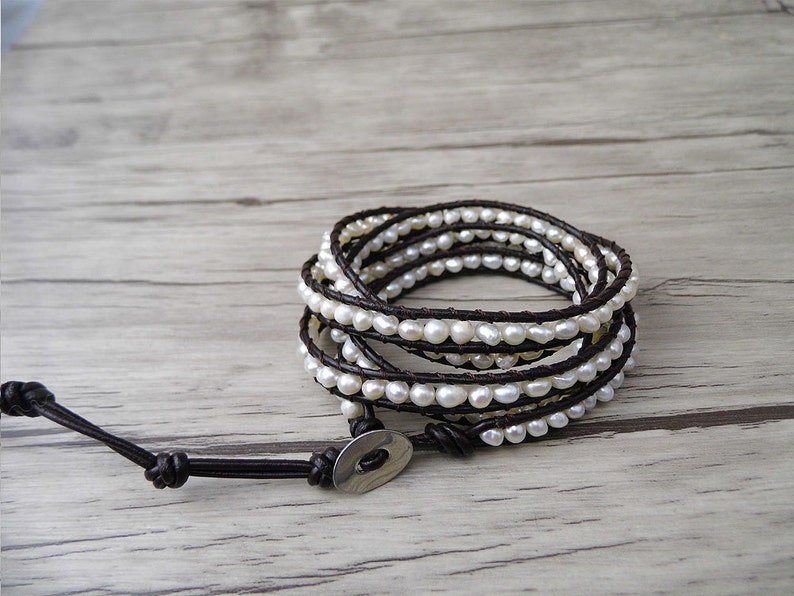 Fresh Water Pearl Bracelet Beaded Bracelet Real Pearl Bracelet Etsy