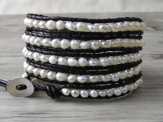 Fresh Water Pearl Bracelet Beaded Bracelet Real Pearl Bracelet - Etsy