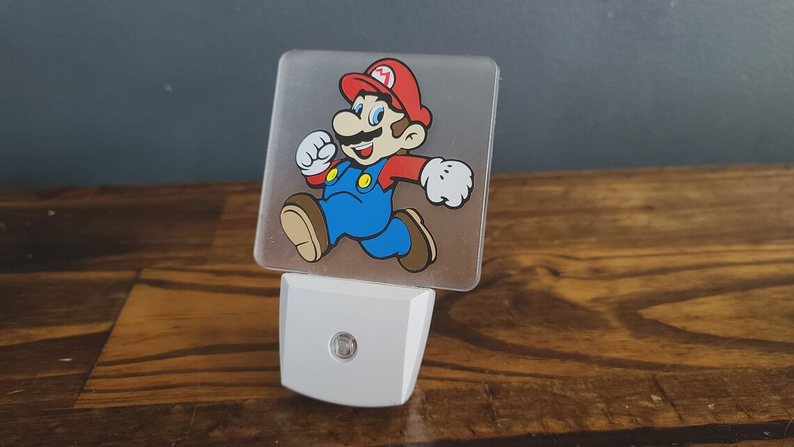 Nintendo Super Mario Night Light Etsy