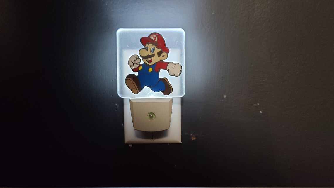 Nintendo Super Mario Night Light Etsy