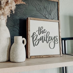 Last Name Sign | Hand Lettered | Wooden Sign | Last Name Wood Sign | Established Sign | Established Wooden Sign | Personalized Sign