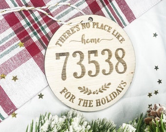 Personalized Home Ornament | Christmas Ornament | Personalized Christmas Ornament | Established Ornament | Zip Code Ornament