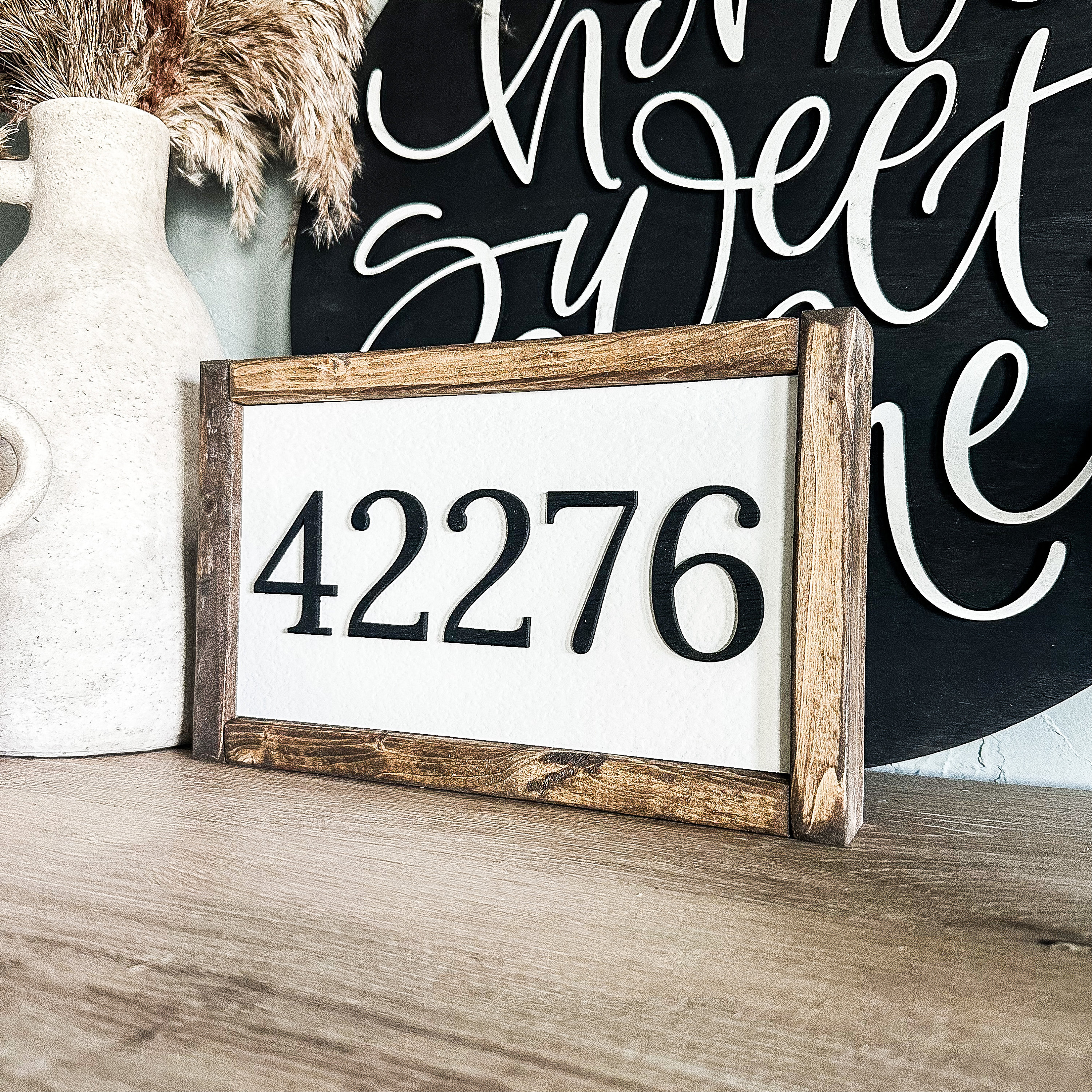3D Laser Cut Zip Code Sign | Modern House Number Display - Etsy