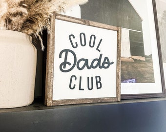 Cool Dads Club | Father's Day Gift | Father's Day Sign | Man Cave Sign | Gift For Dad | Gift For Father's Day | Wood Sign | Wooden Sign