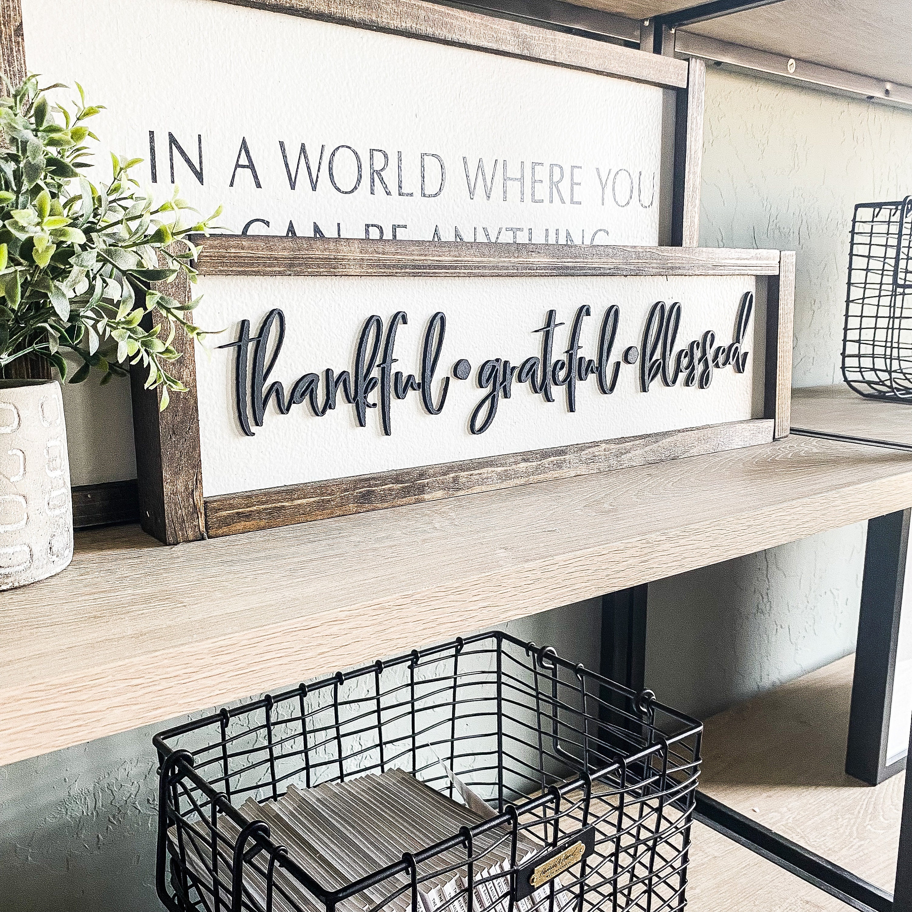 Thankful Grateful Blessed Wood Sign Fall Sign Laser 3D Wood Sign Fall Decor  Thanksgiving Farmhouse Home Decor Dining Room Sign - Etsy