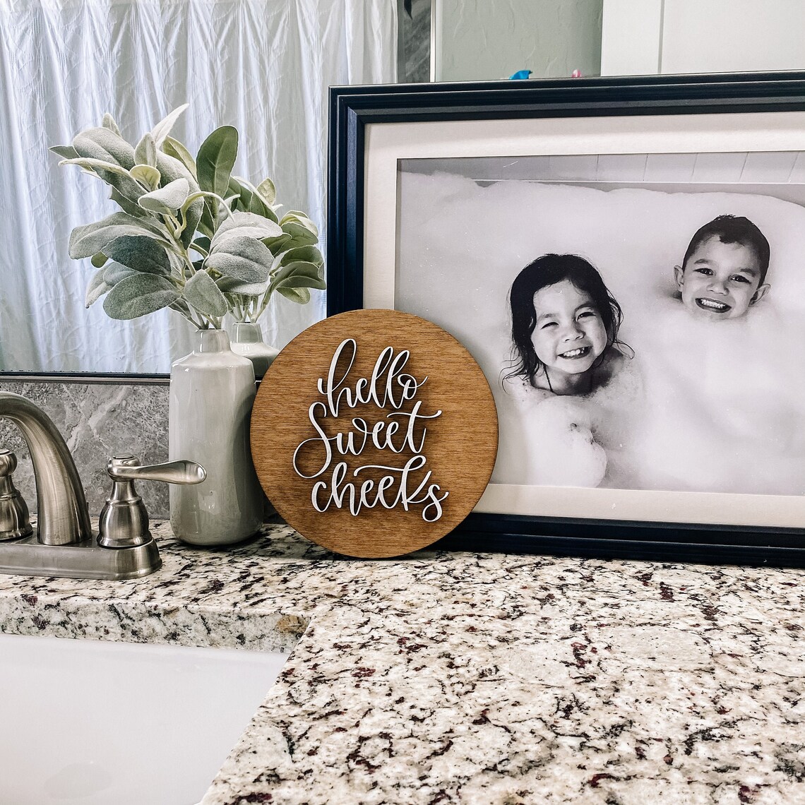 Hello Sweet Cheeks | Laser Sign | Engraved Sign | 3D Sign | Wood Sign ...
