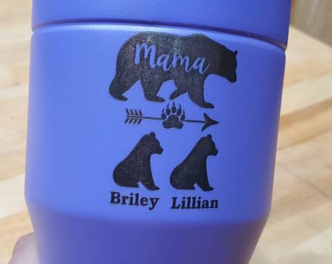 Mama bear and cubs tumbler, nana bear and cubs tumbler, custom tumbler, grandma tumbler, bear tumbler