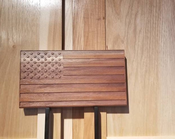 Wooden flag, Engraved small american flag, Small american flag, Wooden american flag, engraved american flag,