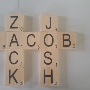 3x3 Large Scrabble Tiles, Large Scrabble wall art, Wall art, Scrabble letters, Large Scrabble letters, tiles, Personalized wall art