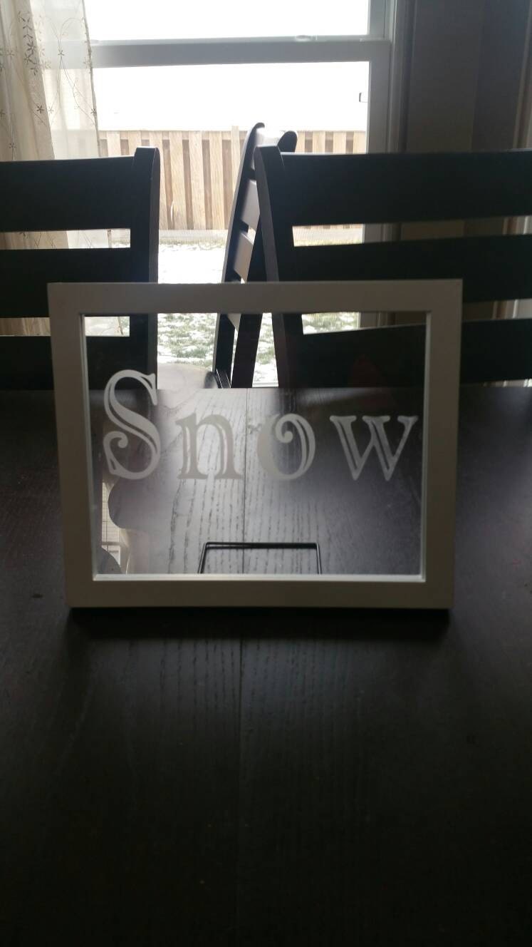 Acid Etching Picture Frame Glass!