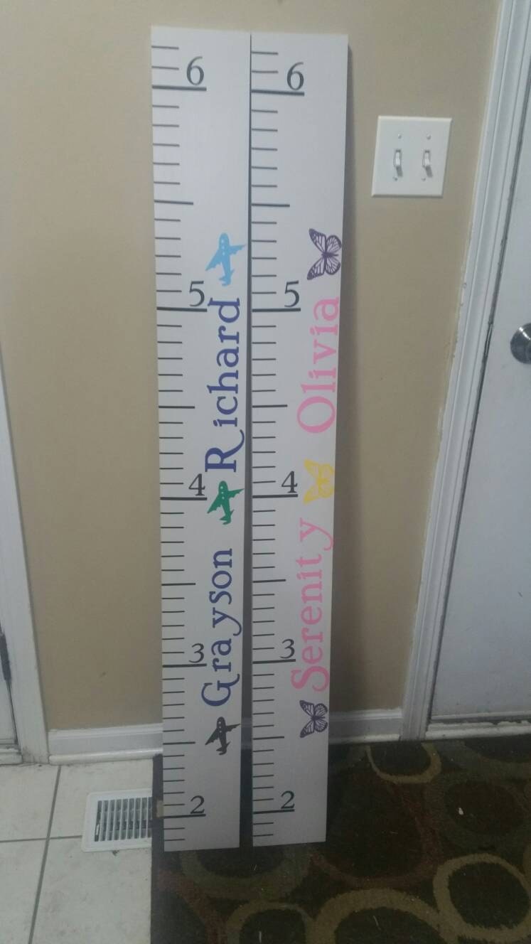 Personalized Wooden Growth chart, growth ruler, kids growth chart,  personalized growth chart, personalized ruler, kids ruler