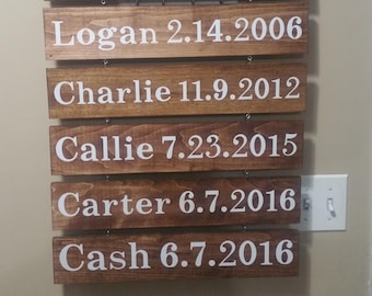 Additional name plates for grandchildren sign, extra name boards, Custom orders