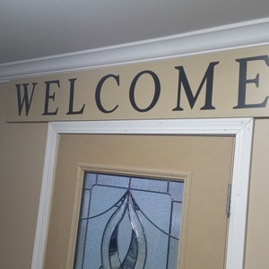 Horizontal WELCOME Front porch wooden sign, front porch sign, Welcome sign, Vertical Welcome sign, entry way sign, rustic Welcome sign