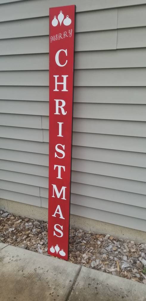 Reverisable Trick or treat merry Christmas front porch sign, happy holiday and trick or treat
