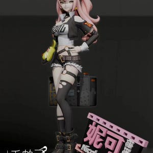 Hand painted or unpainted nicole demara | 3d printed figure | 12k resolution no layer lines | extreme detail | zenless zone zero