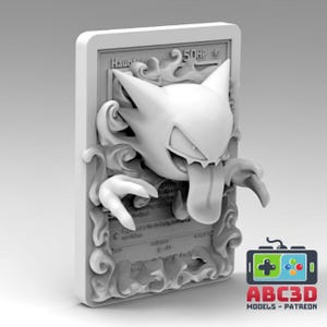 Prezzo in calo! Carta da gioco 3D Haunter / Figura stampata in 3D / Dipinta a mano o non dipinta / Resina 12K SENZA linee di strato!