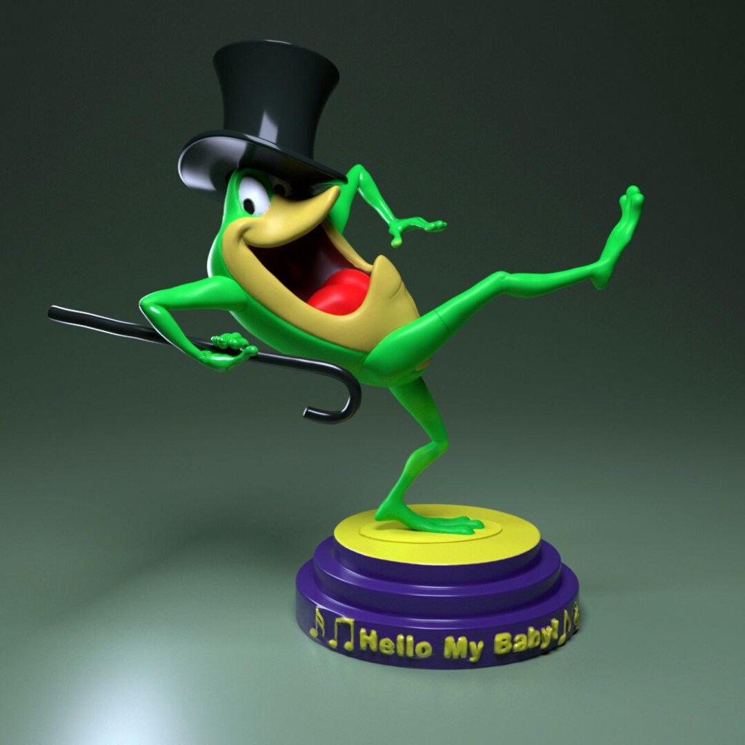 Large Looney Tunes - the Michigan Frog | 3D Printed Figure | Hand