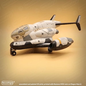 Age of mecha shuttle hinotsubasa - includes articulated pilot! | 3d printed figure 12k resolution no layer lines