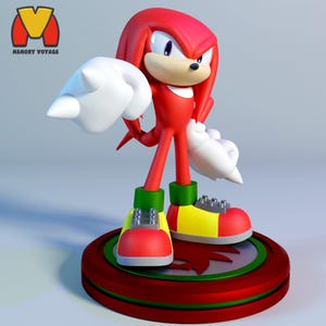 Knuckles - sonic | 3d printed figure | hand-painted or unpainted