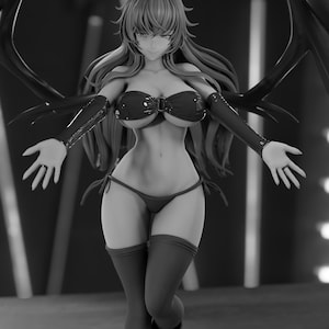 Nsfw + sfw unpainted anime figure - 12k resolution! | 3d printed characters