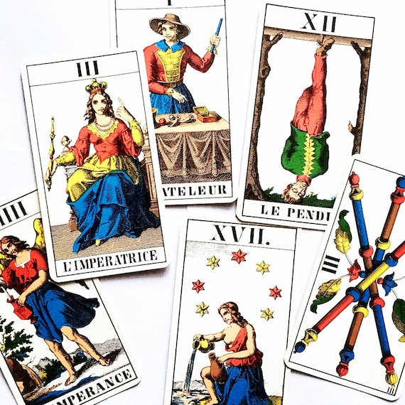 Replacement Tarot Cards 1974 1JJ Swiss Tarot - Etsy