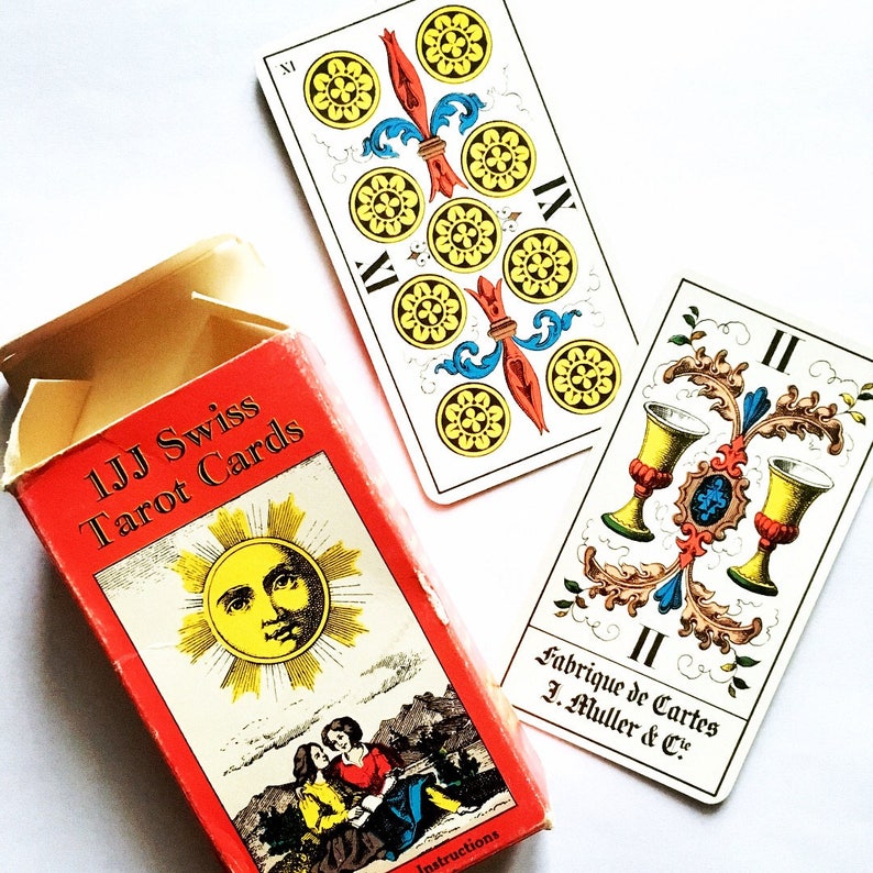 Replacement Tarot Cards 1974 1JJ Swiss Tarot | Etsy