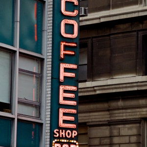 Coffee Shop Sign, SoHo, NYC