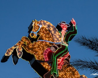 Horse and Rider Neon Sign Las Vegas