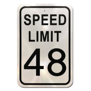 Custom Reflective Speed Limit Sign 12&quot;x18&quot;