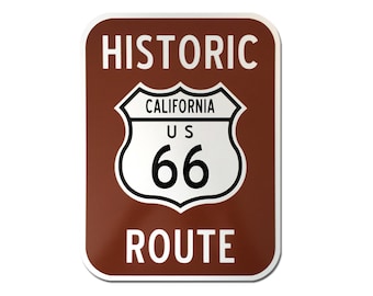 Reflective Route 66 Sign 9"x12"