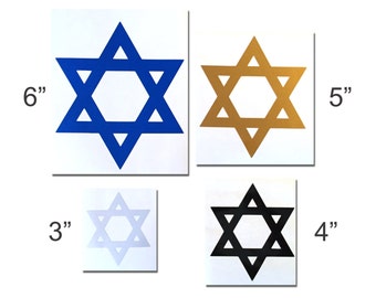 Reflective Star of David Decal (2 Pack)