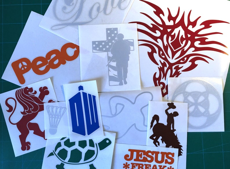 Custom Diecut Reflective Decal Etsy
