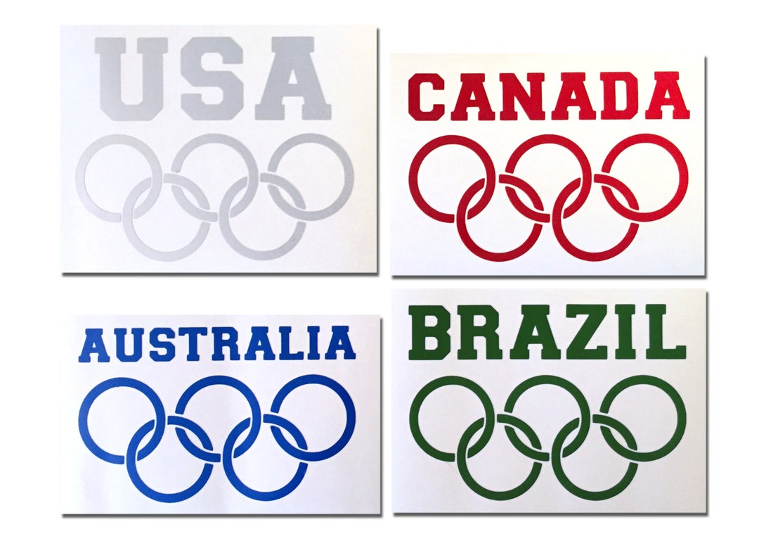 Reflective Olympic Diecut Decal Etsy