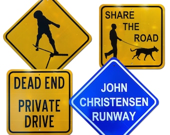Custom Reflective Street Sign 18"