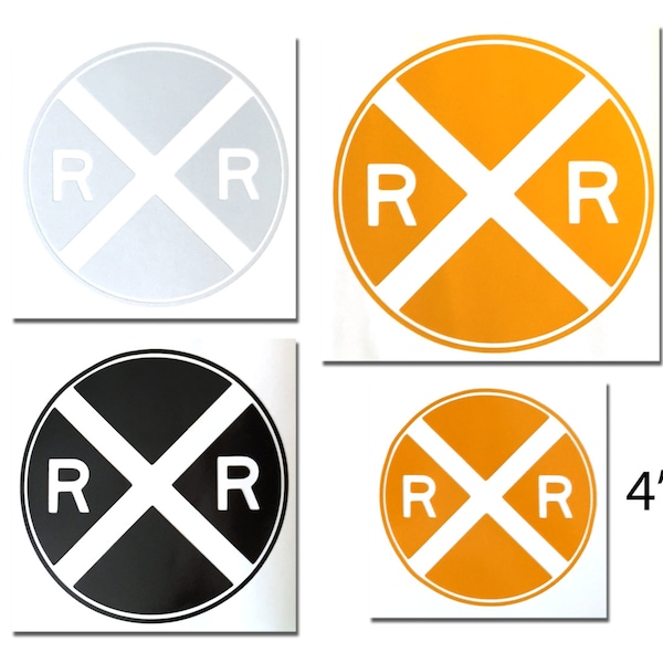 Reflective Railroad Crossing Decal