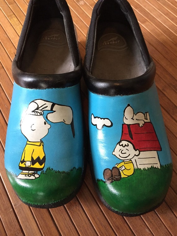 dansko painted clogs