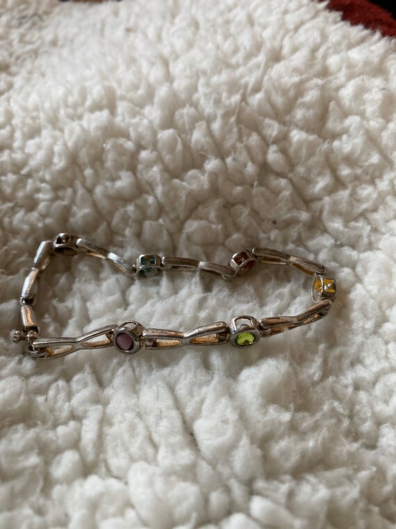 Sterling Gem Bracelet